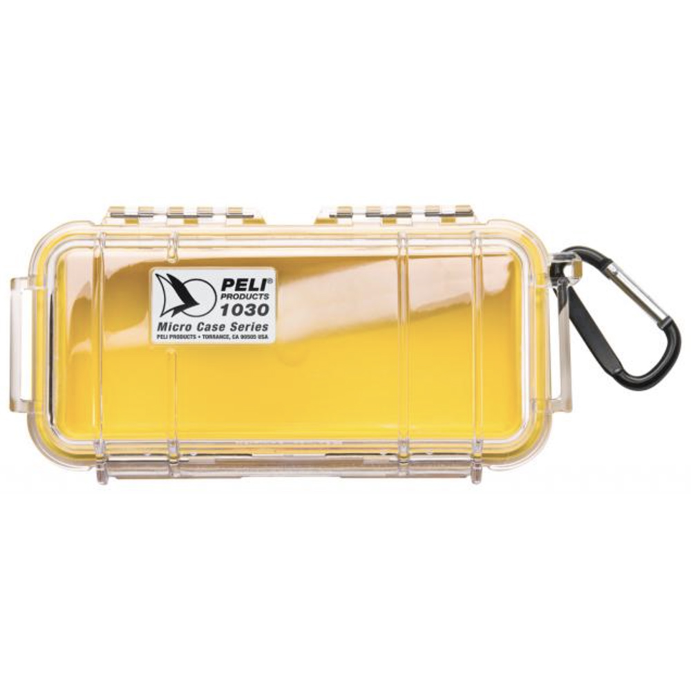 Кейс защитный PELI 1030 (с прозрачной крышкой) желтый