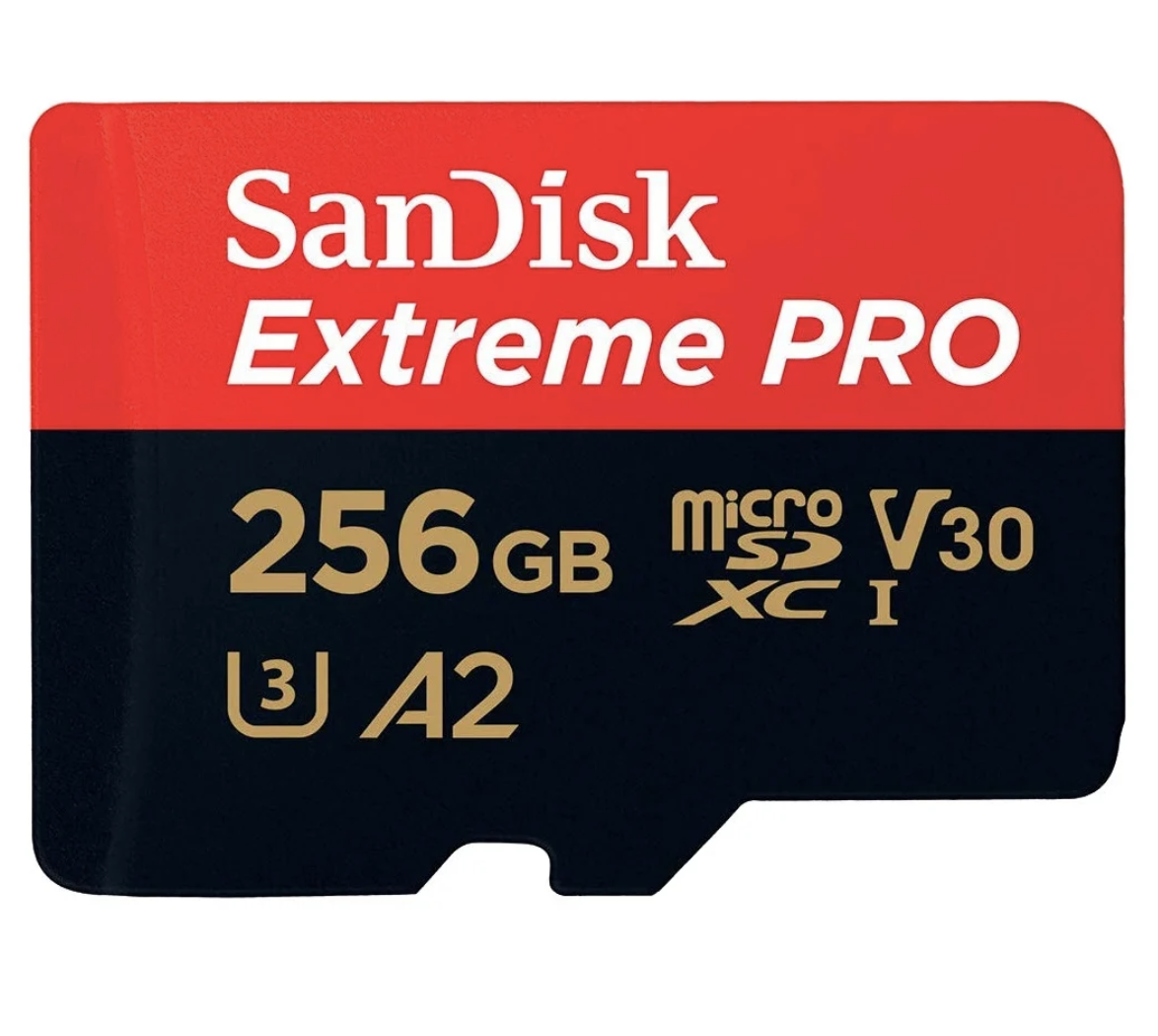 Карта памяти SanDisk Extreme PRO microSDXC  UHS-I 256Гб с адаптером