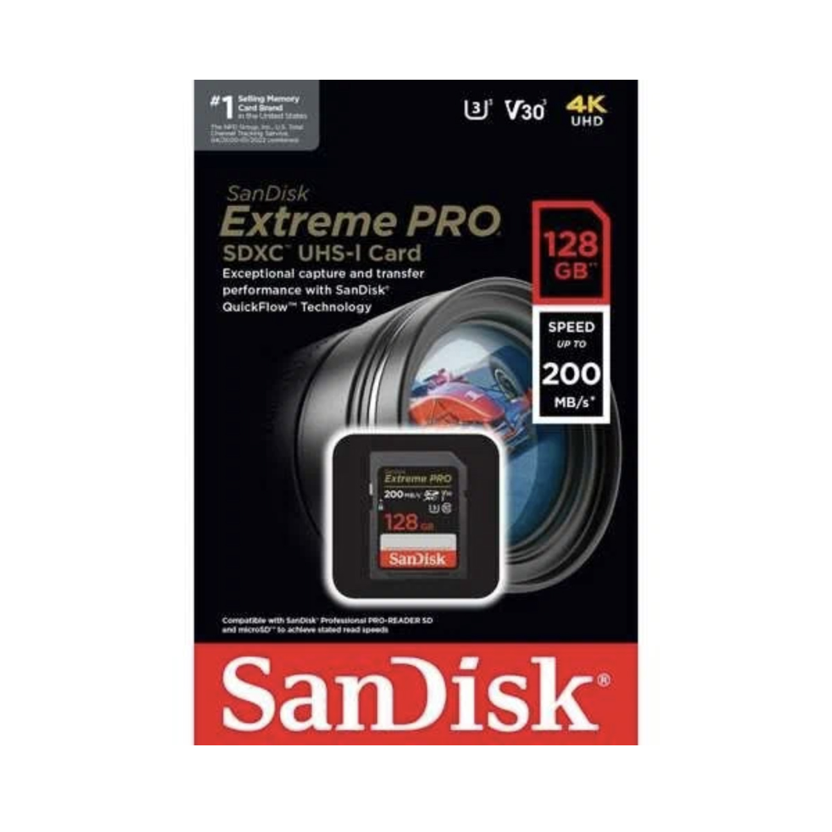 Карта памяти SanDisk Extreme PRO SDXC  UHS-I 128Гб