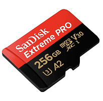 Карта памяти SanDisk Extreme PRO microSDXC  UHS-I 256Гб с адаптером